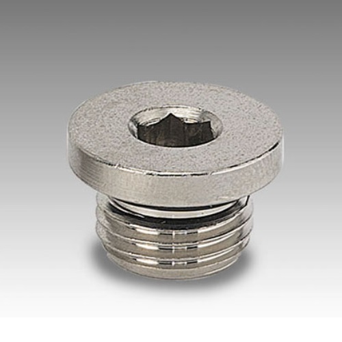 [663500] BOUCHON 6 PANS G1/8 CYLINDRIQUE + JOINT