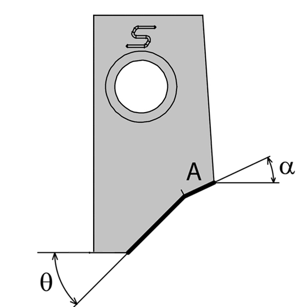 [930389] CUTTING BIT 45,00- 8,00