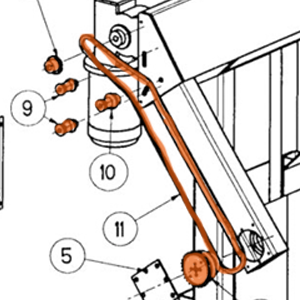 [038427] KIT SAV TRANSMISSION ROTATION BERCEAU SPT 1600 XL