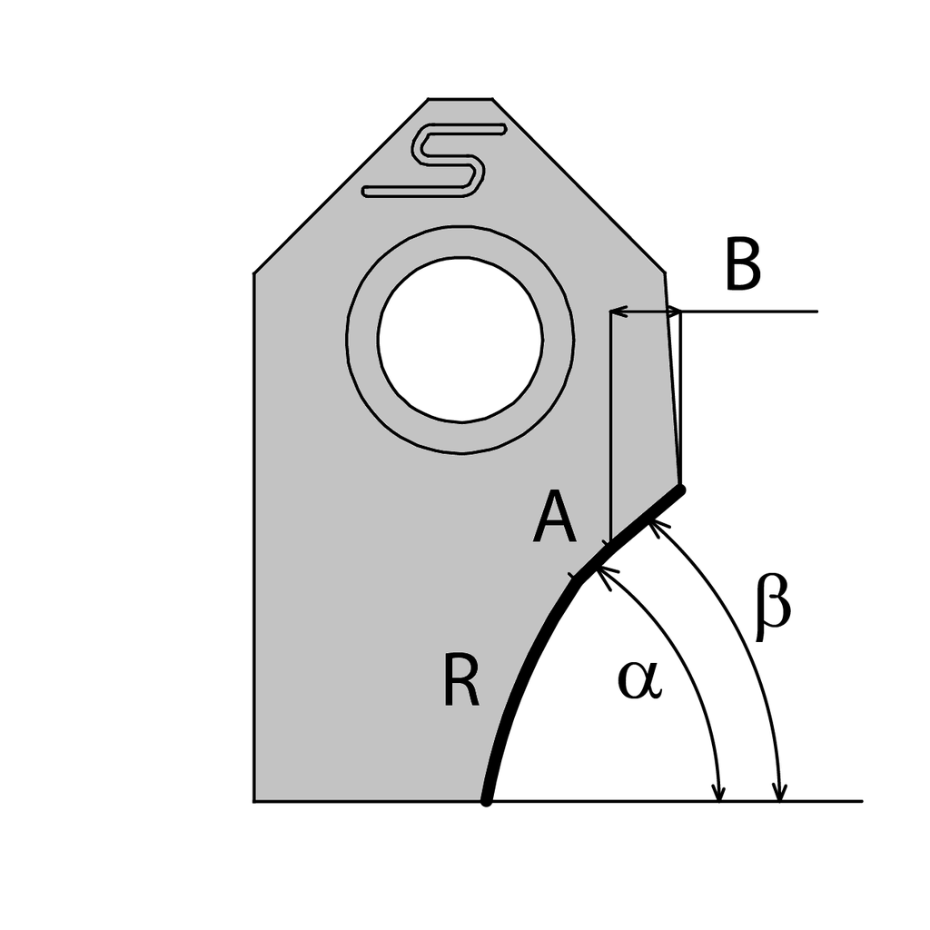 CUTTING BLADE 45.00- 1.00