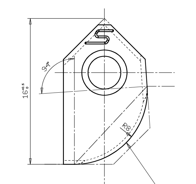 CUTTING BLADE R8