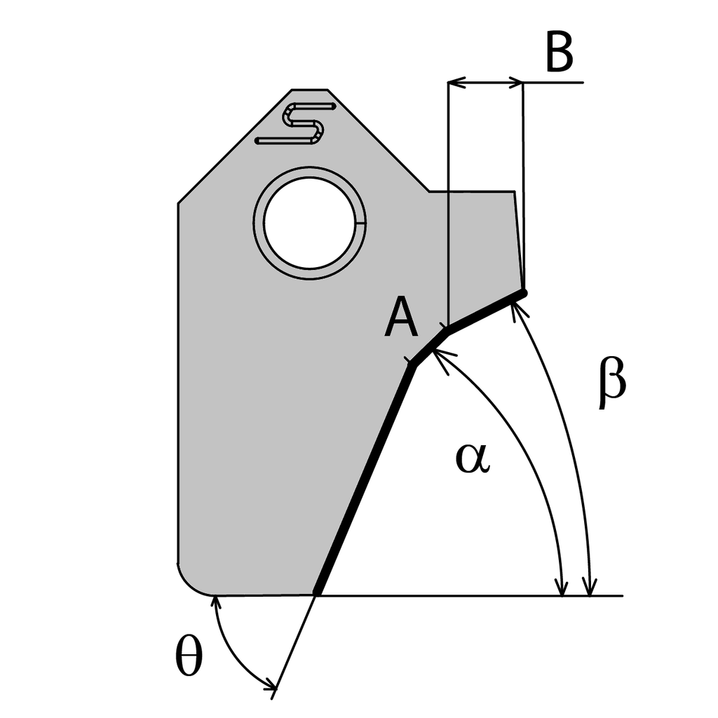 [011526] CUTTING BLADE 20.00- 4.00