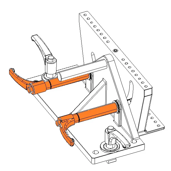 [014435] INDEXABLE HANDLE M12 WITH AXIS FOR TILTING FIXTURE