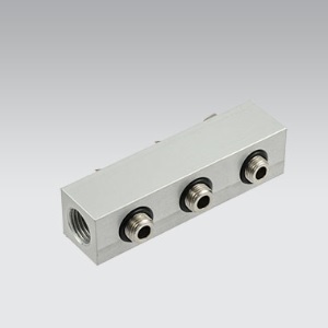 3 UNIT MANIFOL FOR PNEUMATIC DISTRIBUTOR G1/4