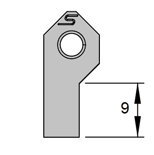 PLAQUETTE DE LOGEMENT B4 90°