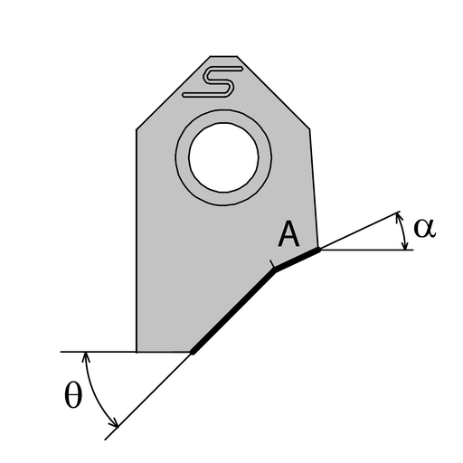 [029251] CUTTING BLADE 45.00- 5.70