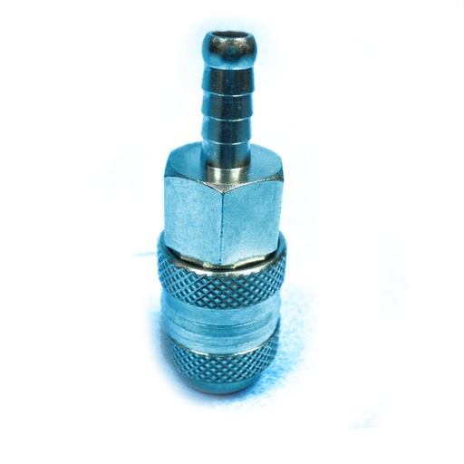 [610008] CORPS COUPLEUR PNEU DOUILLE CANNELEE  DIA. 6 mm (ajout 034853 collier)