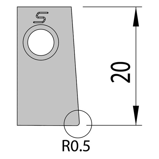 [917323] COUNTERBORING BIT D2 R0.5 -10.50mm - CUT 0 DEGREES