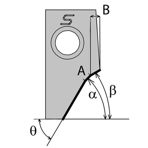 [935771] CUTTING BIT 45,00- 0,50