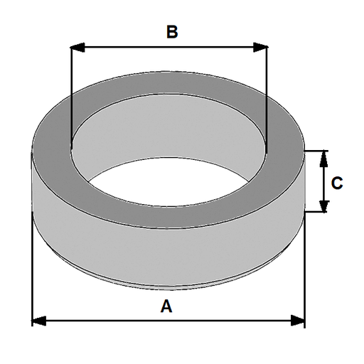 [SS1034-A] SIEGES SOUPAPES NICKEL - GAZ 62.00 - 50.00 - 11.50