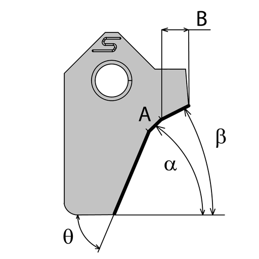 [011526] CUTTING BLADE 20.00- 4.00