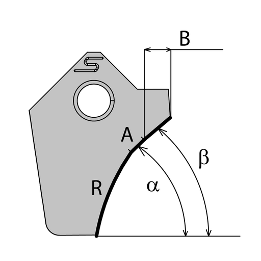 [019160] CUTTING BLADE 45.00- 1.30